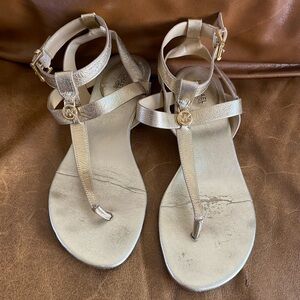 Michael Kors Gold Metallic Sandals Size 7M